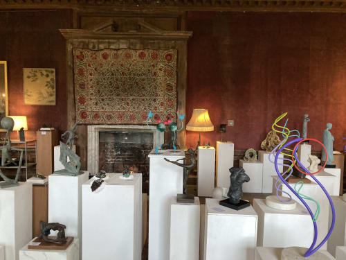 sculpture exhibition in stone hall 