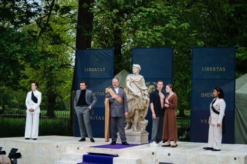 production photo of Julius Caesar performance. Photo: Helen Murray